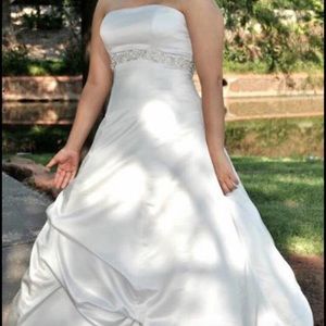 Silver wedding dress